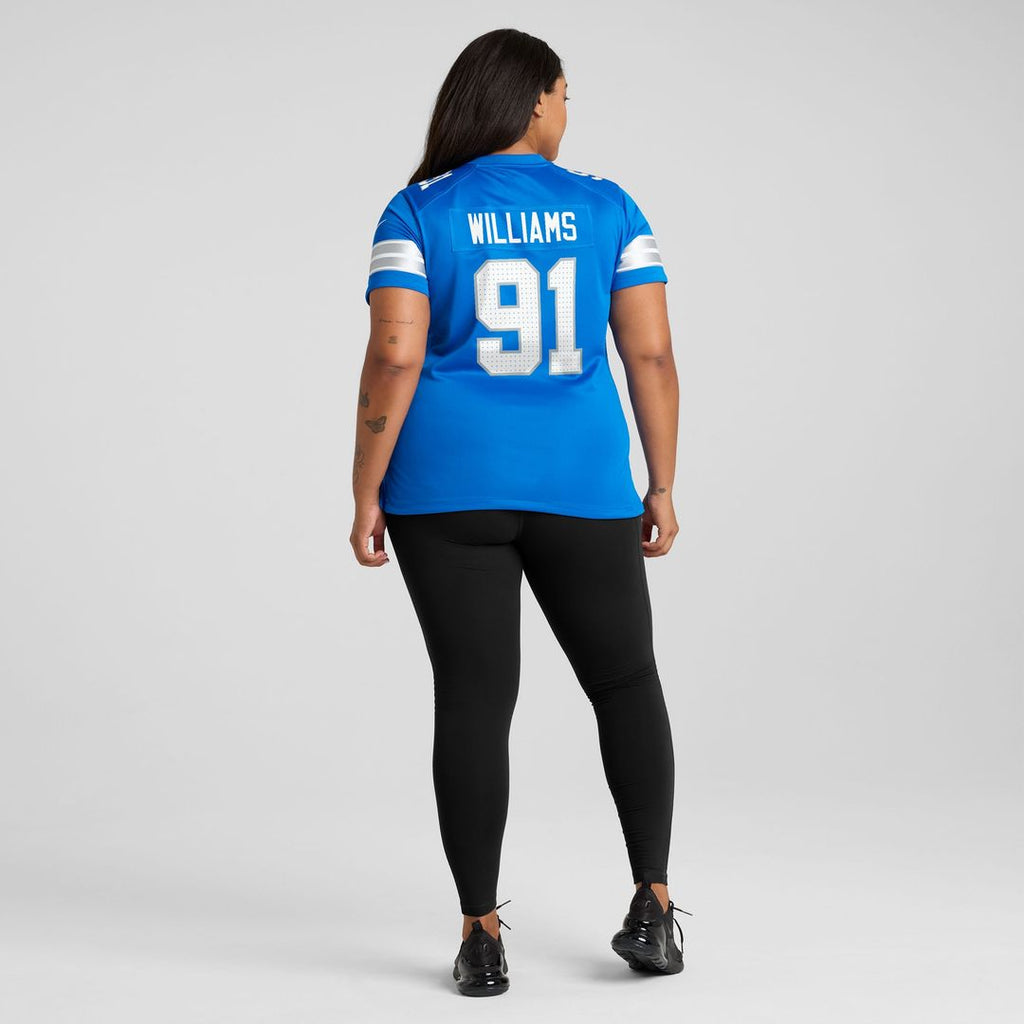 Tyleik Williams Detroit Lions Nike Women's Team Game Jersey -  Blue