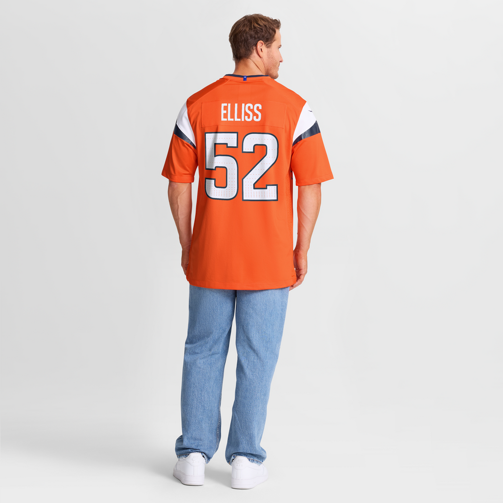 Jonah Elliss Denver Broncos Nike Team Game Jersey -  Orange