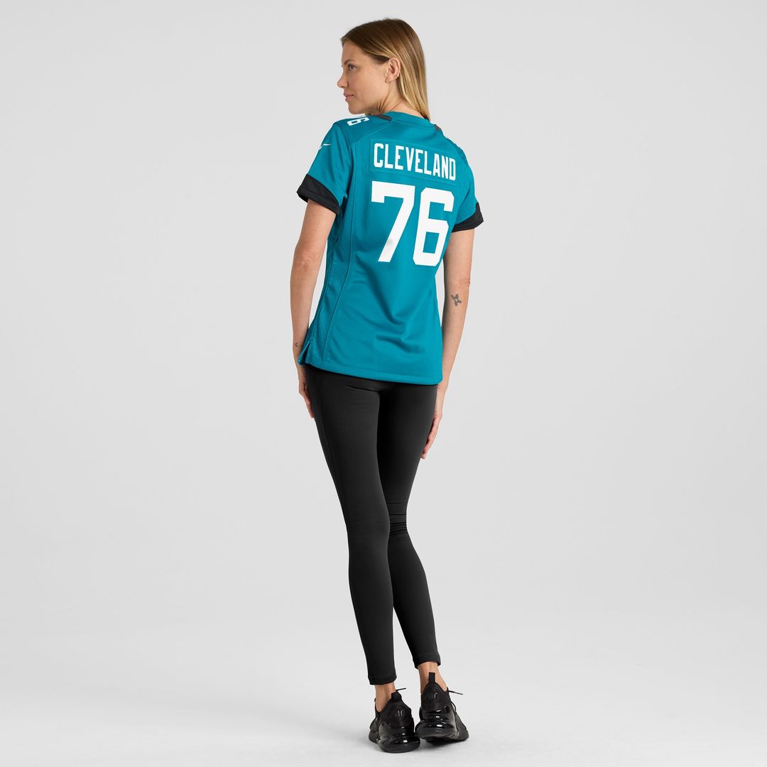 Ezra Cleveland Jacksonville Jaguars Nike Women's  Game Jersey -  Teal