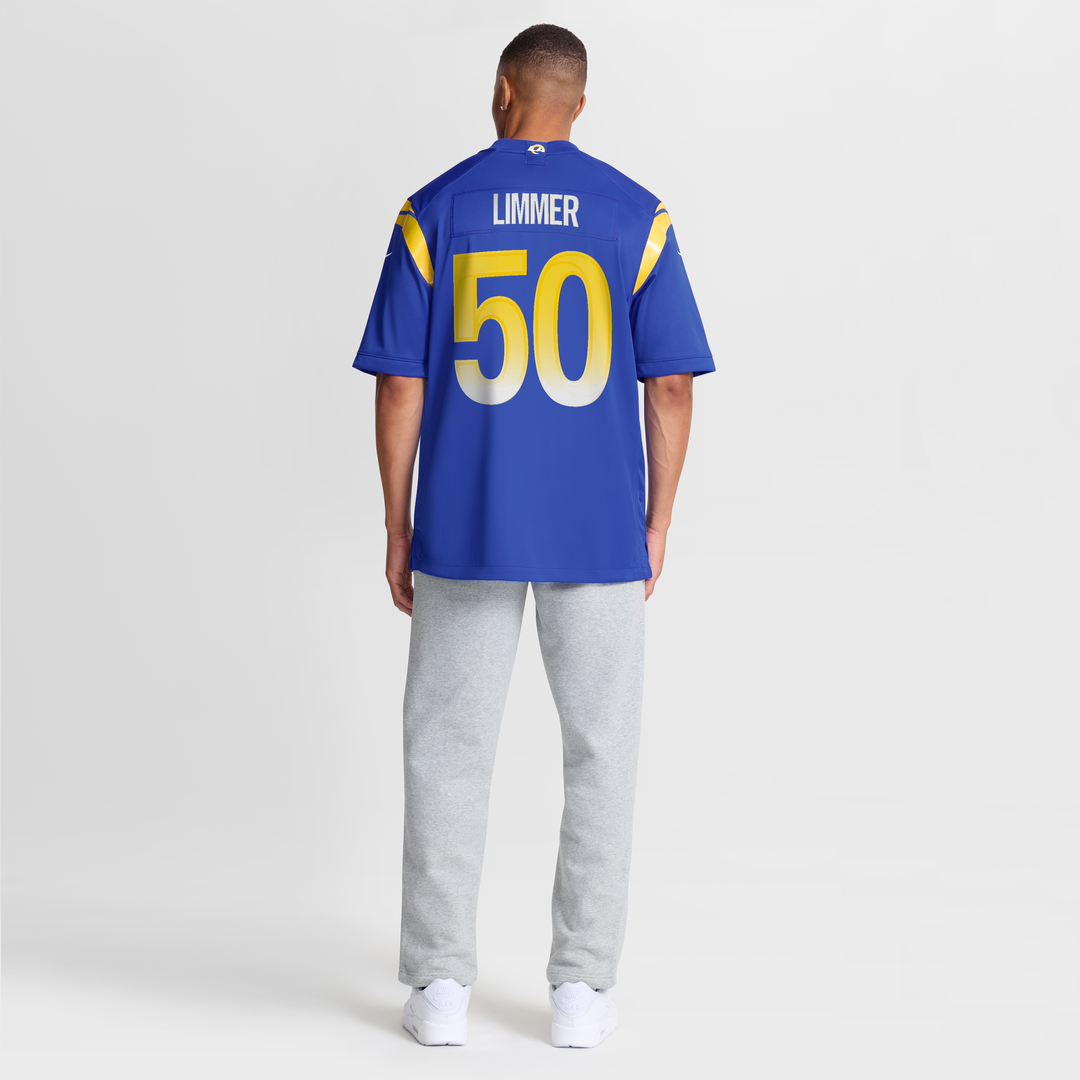 Beaux Limmer Los Angeles Rams Nike Team Game Jersey -  Royal