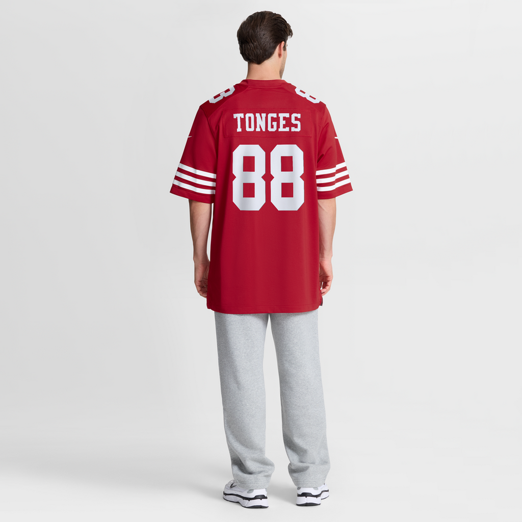 Jake Tonges San Francisco 49ers Nike Team Game Jersey -  Scarlet