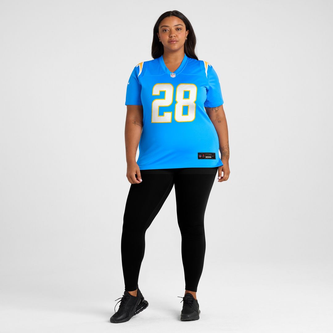Hassan Haskins Los Angeles Chargers Nike Women's  Game Jersey -  Powder Blue