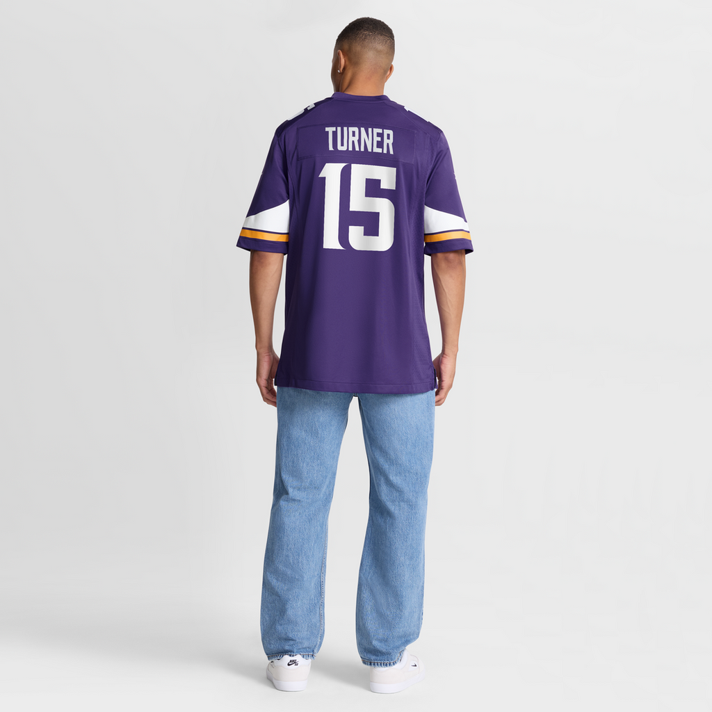 Dallas Turner Minnesota Vikings Nike  Player Game Jersey - Purple