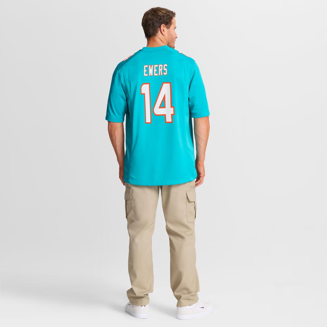 Quinn Ewers Miami Dolphins Nike Team Game Jersey -  Aqua