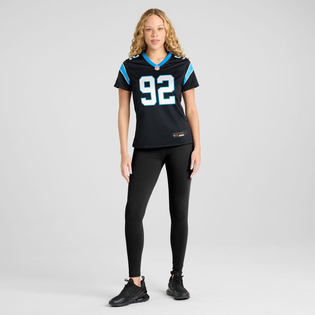 Cam Jackson Carolina Panthers Nike Women's Team Game Jersey -  Black