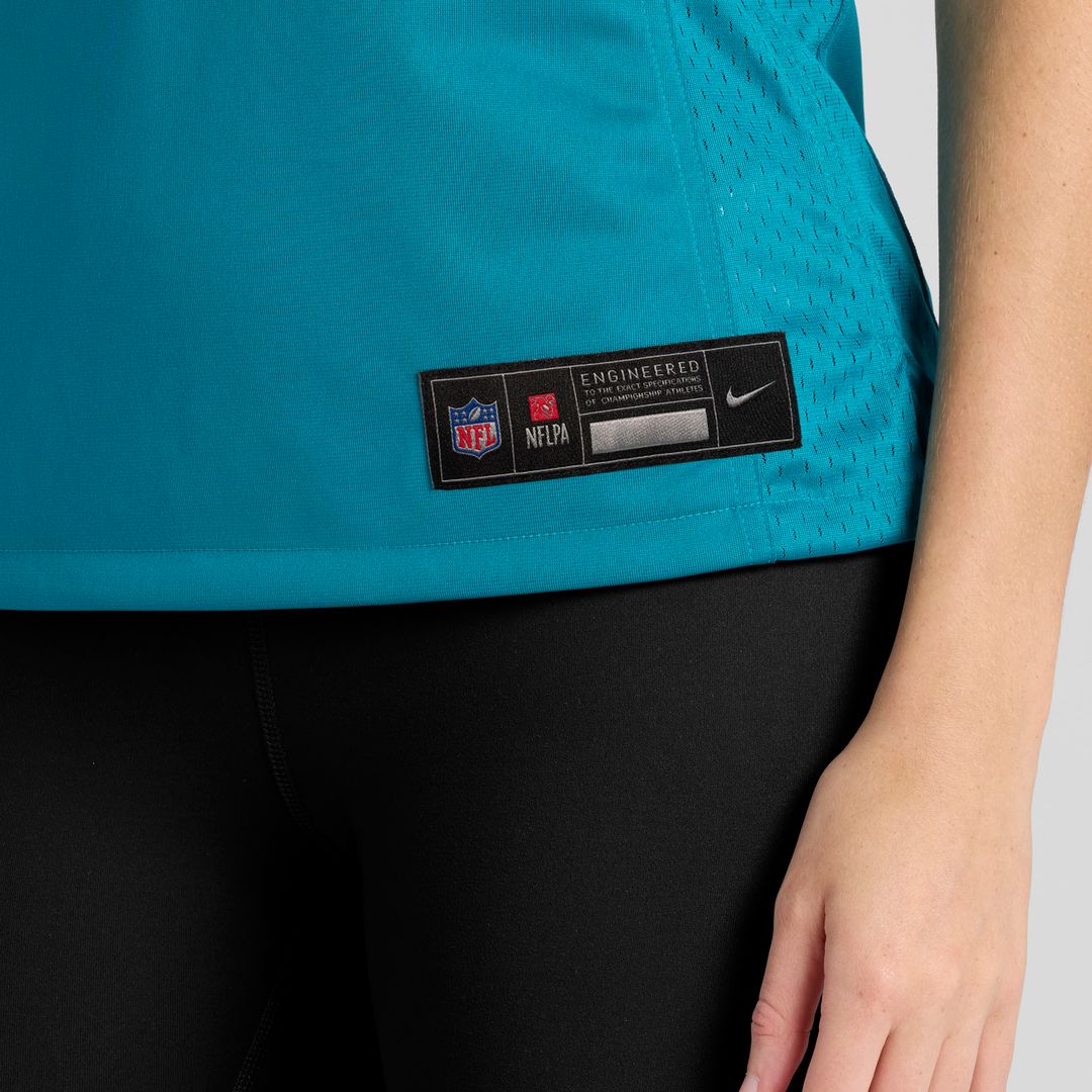 Number 1 Bride Jacksonville Jaguars Nike Women's Game Jersey - Teal