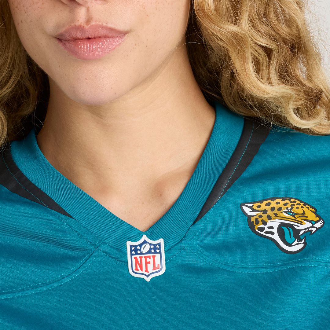 Number 1 Bride Jacksonville Jaguars Nike Women's Game Jersey - Teal